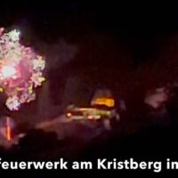 Silvesterfeuerwerk am Kristberg im Silbertal, dem Genießerberg im Montafon