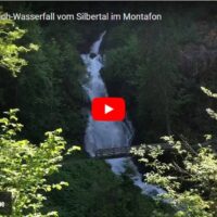 Der Teufelsbach-Wasserfall vom Silbertal im Montafon